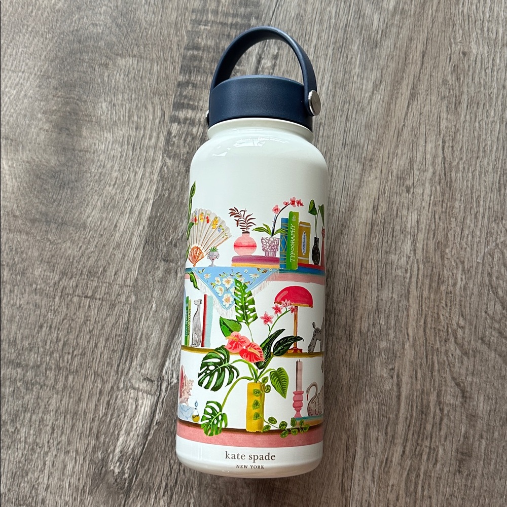 Kate Spade Botanical Print Water Bottle